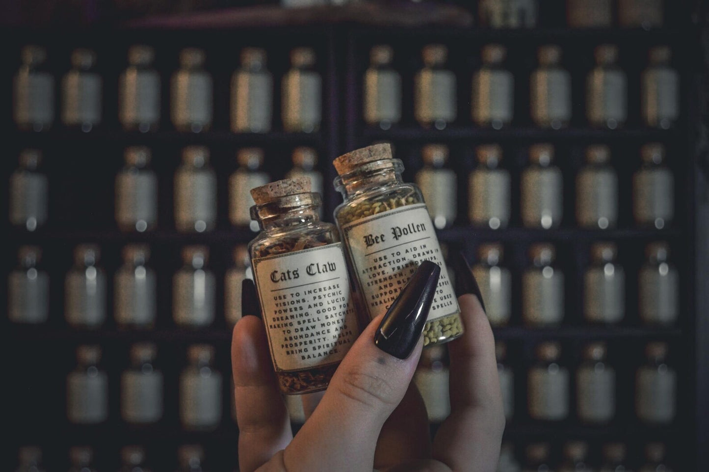 Witchcraft Herb Bottles