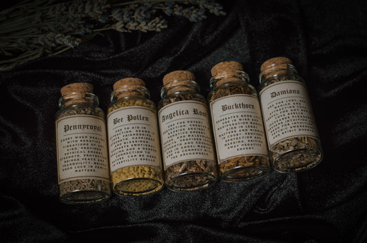 Witchcraft Herb Bottles