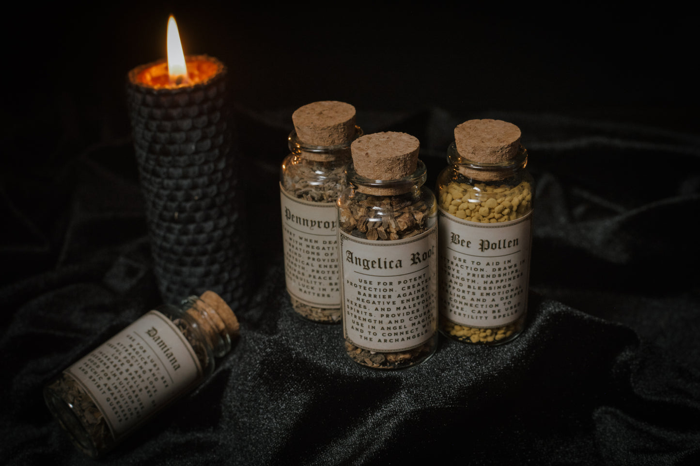 Witchcraft Herb Bottles